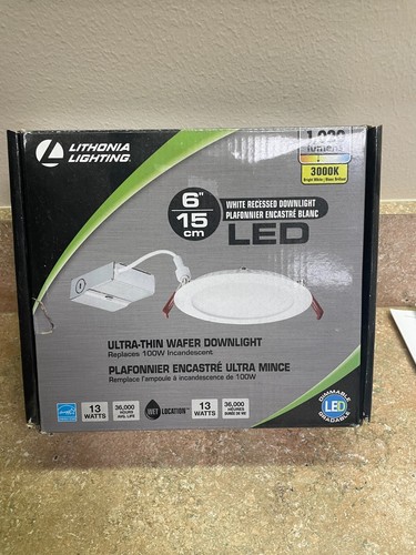 NEW Lithonia LED 1020 Lumens Ultra-Thin Wafer Downlight WF6 LED 30K MW M6