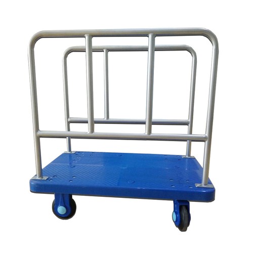 TCS New 300kg Industrial Dual Side Handle Platform Trolley Silent Rubber Wheels - Picture 2 of 3
