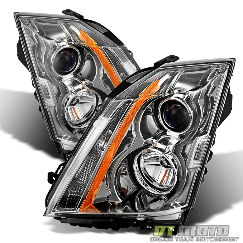 2008-2014 Cadillac CTS CT-S Headlights Headlight Left+Right Halogen Type Light - Imagem 2 de 4