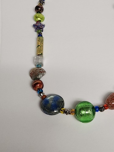ANTICA MURRINA NECKLACE MULTICOLOR MURANO GLASS - Picture 5 of 7