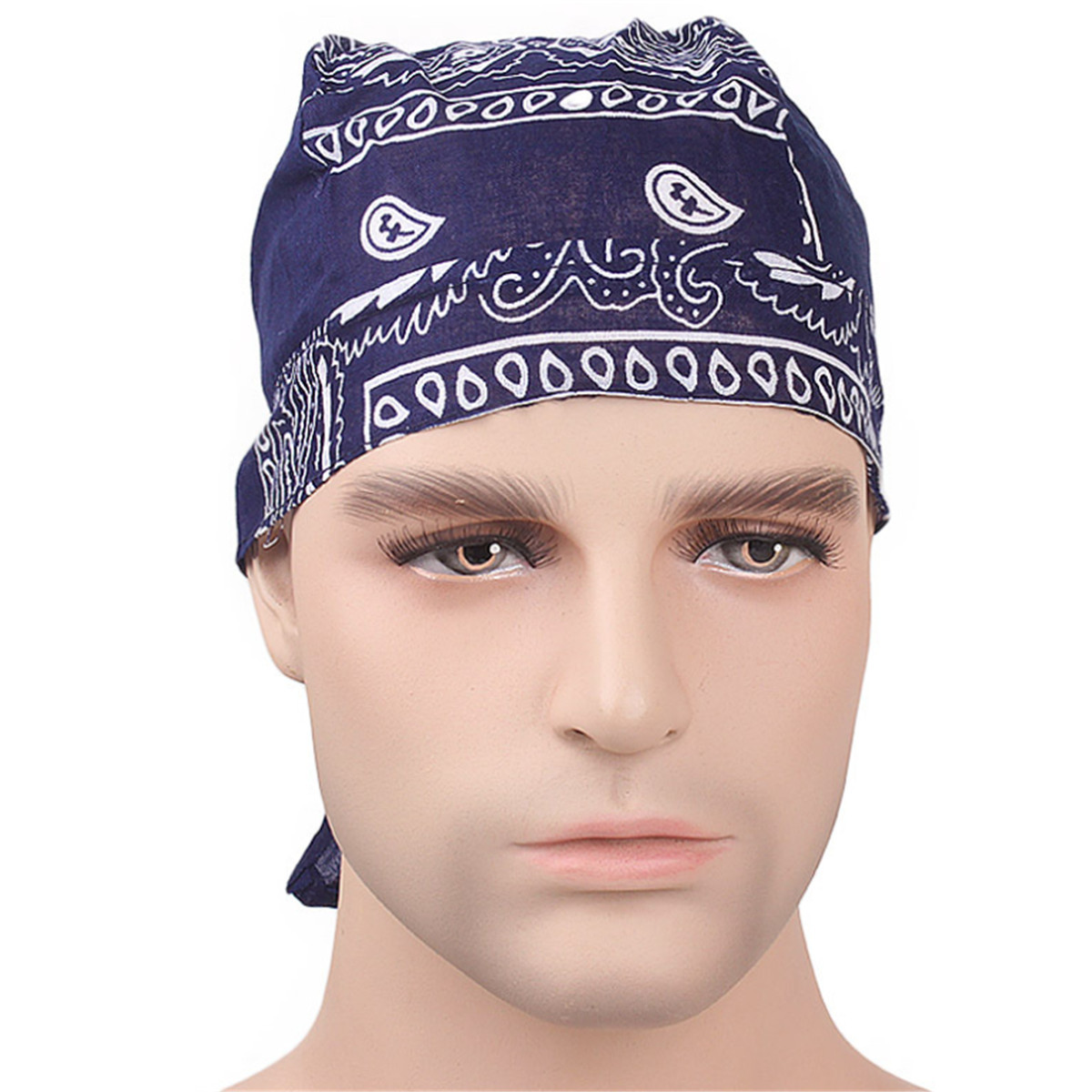 Unisex Men Women Velvet Bandana Hat Turban Doo Durag Cap Biker - Foto 8