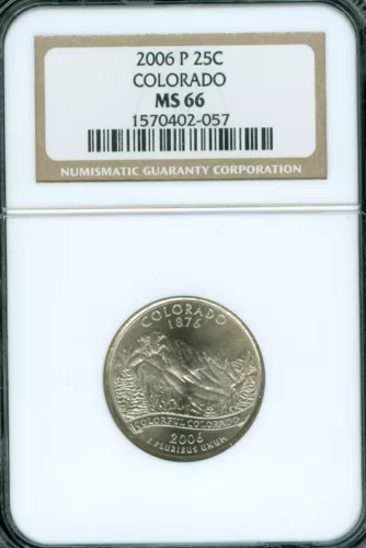 2006 P COLORADO QUARTER NGC MS66  BUSINESS STRIKE *