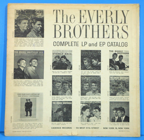 THE FABULOUS STYLE OF THE EVERLY BROTHERS LP 1960 NICE CONDITION VG/VG+!!A - Picture 2 of 6