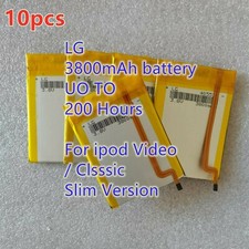 10X 3800mAh Battery Upgrade Replacement for iPod Classic 6 7 Video 5 Thin LOT