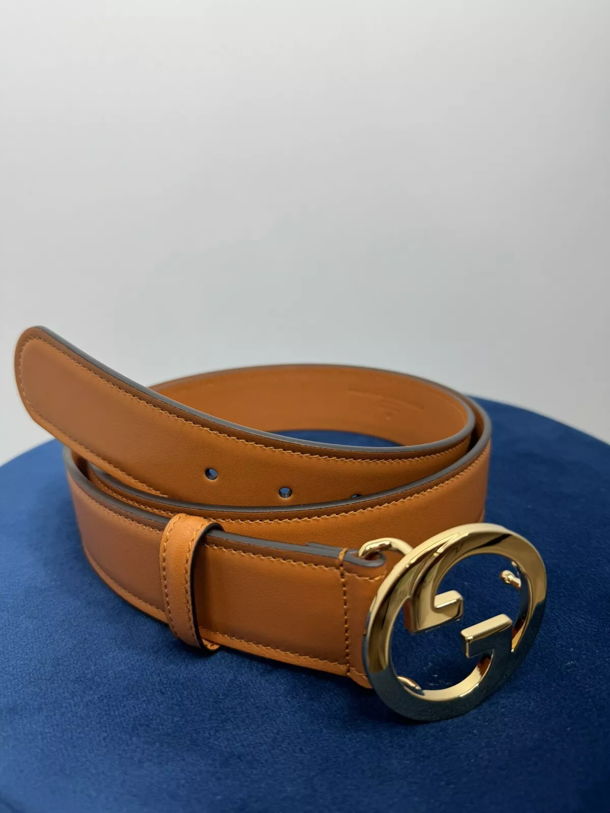 Ceinture Gucci GG pour homme marron/or taille 110 neuve