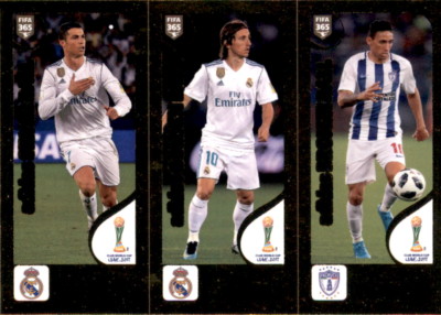 Panini FIFA365 2019 - Sticker 461 a/b - Ronaldo / Modric / Urretaviscaya