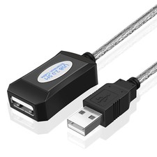 USB Extension Cable 15 ft - High Speed Type A USB 2.0 Extension Cable