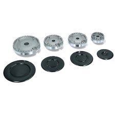 Kit 4 bruciatori + piattelli spartifiamma 4 fuochi cucina a gas Hotpoint Ariston