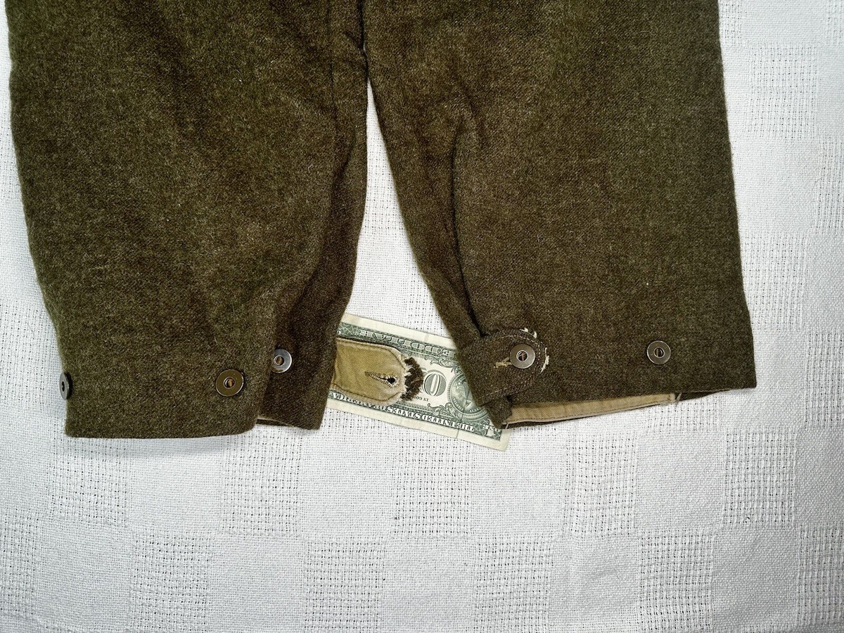 34 X 29 Vintage 1953 Canadian Army Battle Dress Trousers 34 X 29 Vintage 1953 Canadian Army Battle Dress Trousers