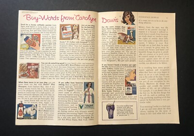 1970 s Buy-Words From Carolyn Davis Spic & Span VTG Magazine Ad 0C24