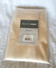 Madison Park Window Valance Emily 50"W x 18"L Faux Silk in Champagne New
