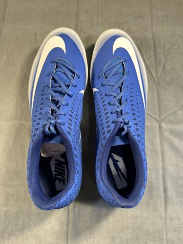 Nike Lunar Vapor Ultrafly Elite 2 Baseball Cleats Shoes Blue White Men's 16 - Picture 7 of 8