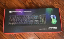 New iBuyPower Chimera KM7 RGB Wired Keyboard And Mouse Combo