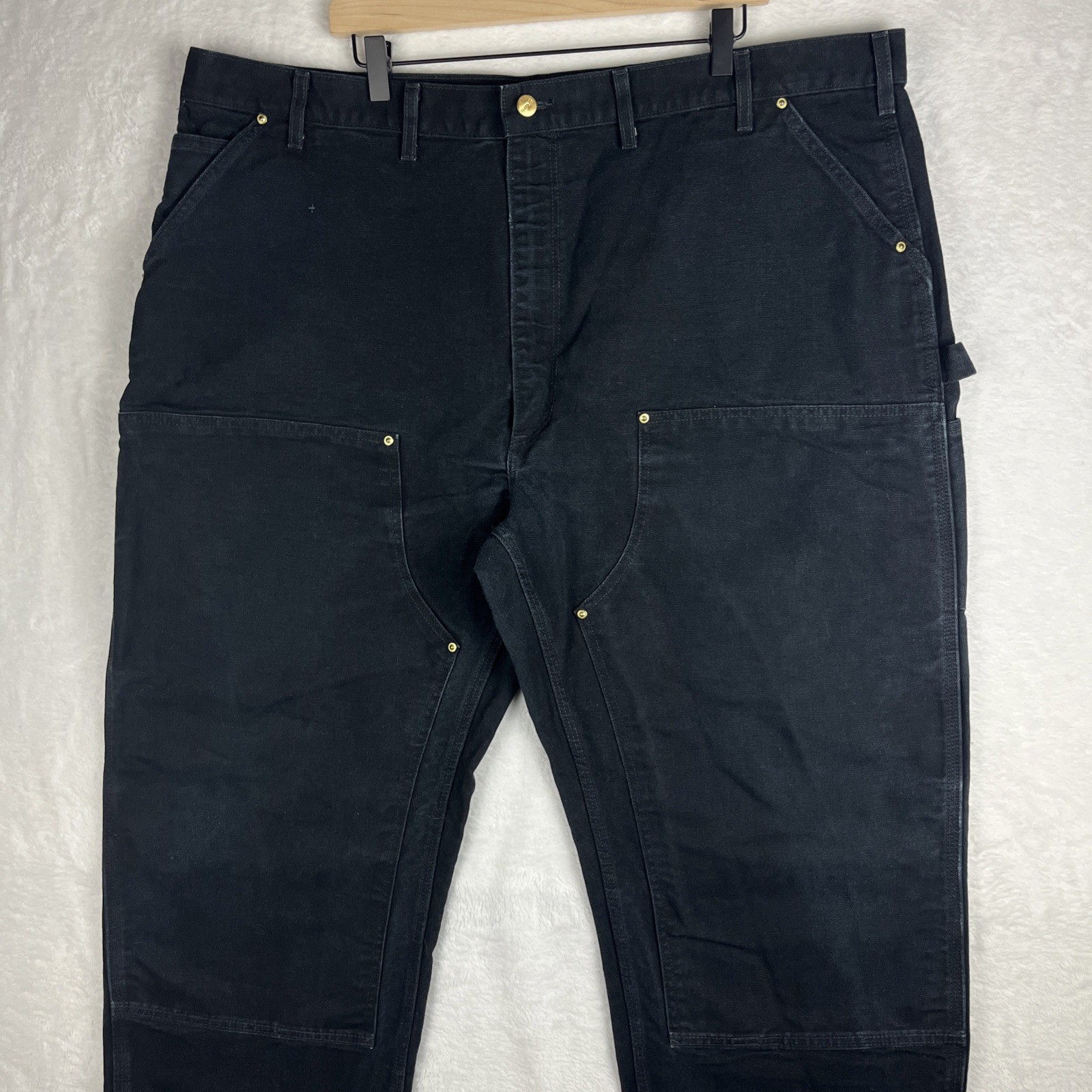 Carhartt 125th Anniversary B01 Black Double Knee Work Pants Mens Size 44X30