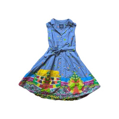 Modcloth A-line Dress Picnic Farmer's Market Size Large 1950s-style Pockets