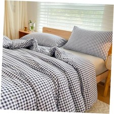 Comforter Set Bedding Comforter Sets, Blue Grid Bed Twin Navy Gingham