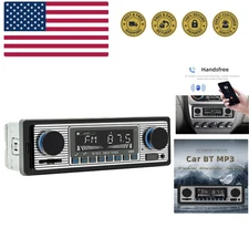 Classic Single Din Car Radio with Bluetooth, Car Stereo FM Radio Receiver, Ha...