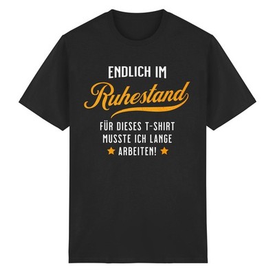 Ruhestand Shirt Herren lustig Rentner Spruch Geschenk Rente Pensionierung