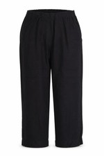 Womens Antology Size 14 Trousers Black Elastic Waist W36 L27