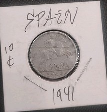 1941 - Spain 10 Centimos - World / Foreign Coin