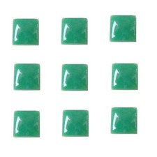 Wholesale Green Chrysoprase Square Cabochon 8mm For Making Loose Gemstone