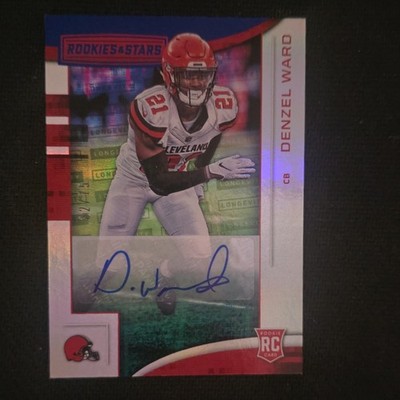 Panini 2018 Rookies & Stars Longevity Auto  32/75 Denzel Ward  Browns