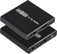 DisplayPort to Dual Displayport Splitter Adapter Support MST Extend/Mirror...