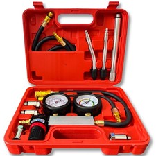 Cylinder Leak Down Tester Car Gasoline Engine Dual Gauge Leakdown Detector Tool