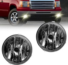Fog Lights Compatible with 2007-2013 GMC Sierra 1500/2007-2014 Sierra 2500 3500