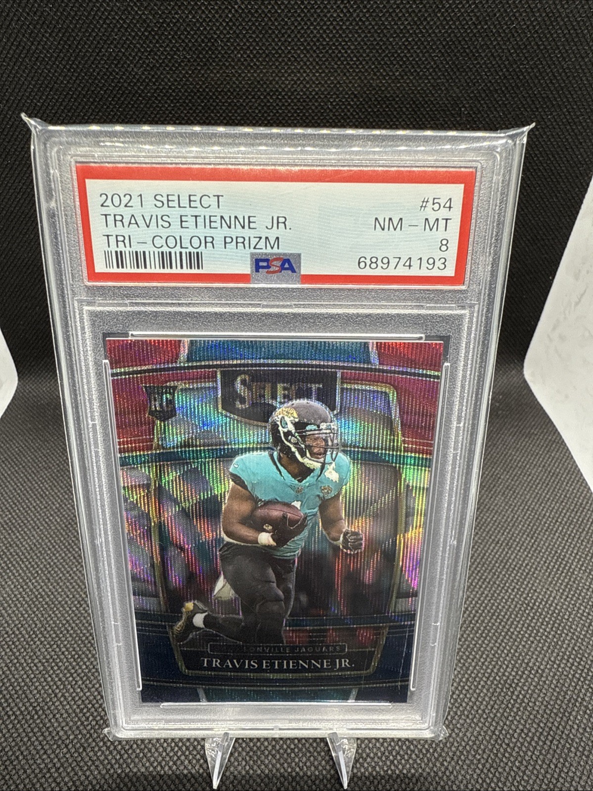 2021 Panini Select - Concourse Travis Etienne #54 Tri-Color Prizm /249 (RC)