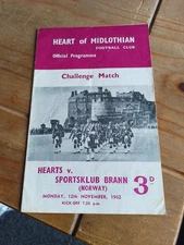 Friendly Hearts v Sportsklub Brann 12.11.1962 Heart Of Midlothian (23)