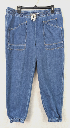 Sundance Gr. L Nyla Denim Jogger Jeans blau Pull On Gummibund 2019