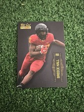 2022 Wild Matte Card Breece Hall RC #MB-6  New York Jets AH1