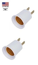 2 pack Adapter Converts Outlet to E26/e27 Light Bulb Socket Lamp Holder, 125V AC