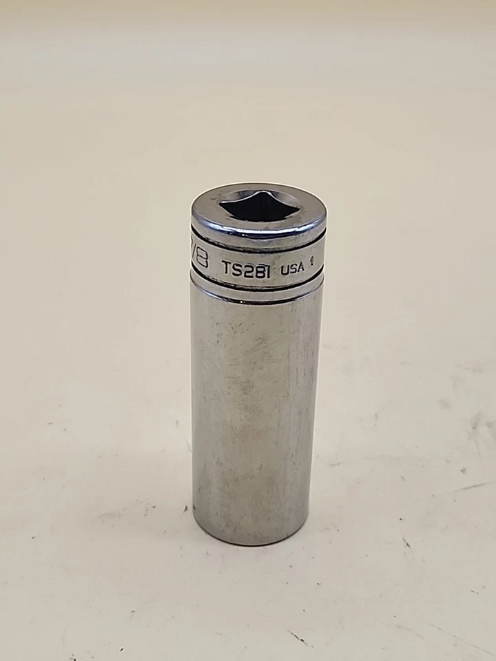Snap- on Tools TS281 7/8" SAE Flank Drive Deep Socket 1/2" Drive 6 Point USA - Image 3 of 4