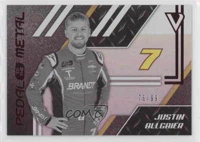 2020 Panini Chronicles Pedal to the Metal Red 76/99 Justin Allgaier #20 n1u