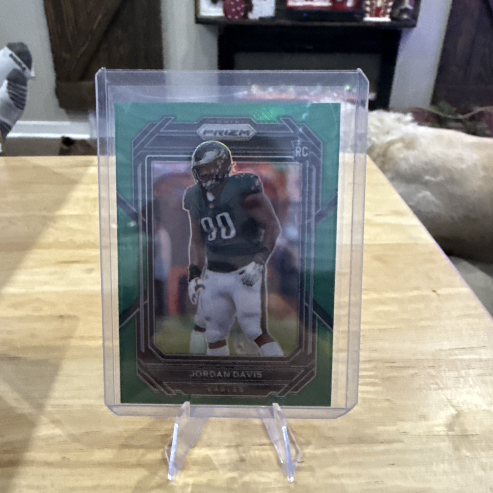 2022 Panini Prizm - Rookies Jordan Davis #371 Green Prizm (RC)