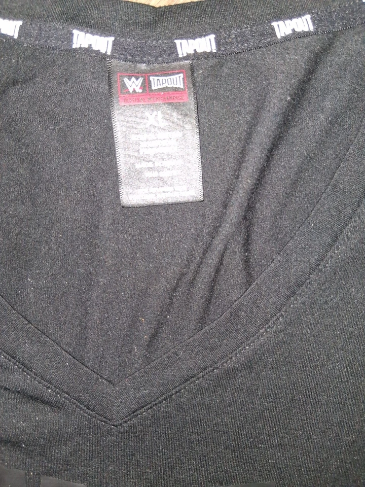 Top deportivo Tapout XL para mujer MMA WWE negro manga corta Foto 2 de 2