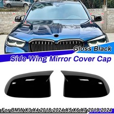 2 St�ck Au�enspiegel Spiegelkappe Gl�nzend Schwarz F�r BMW G01 G02 G05 G06 G07