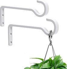 6 Inch 2 Pack Heavy Duty Outdoor Plant Hangers for Hanging 6 Inch, White