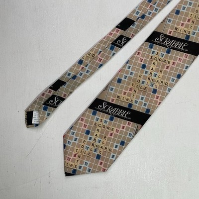 Scrabble Board Neck Tie 57'' Wally Wear Hasbro Games