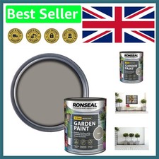 750ml Ronseal Slate Garden Paint - Stylish Matte Finish for Outdoor Surfaces