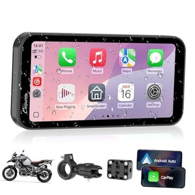  W603 Motorcycle Carplay Screen, Wireless CarPlay & Android Auto carpuride w603