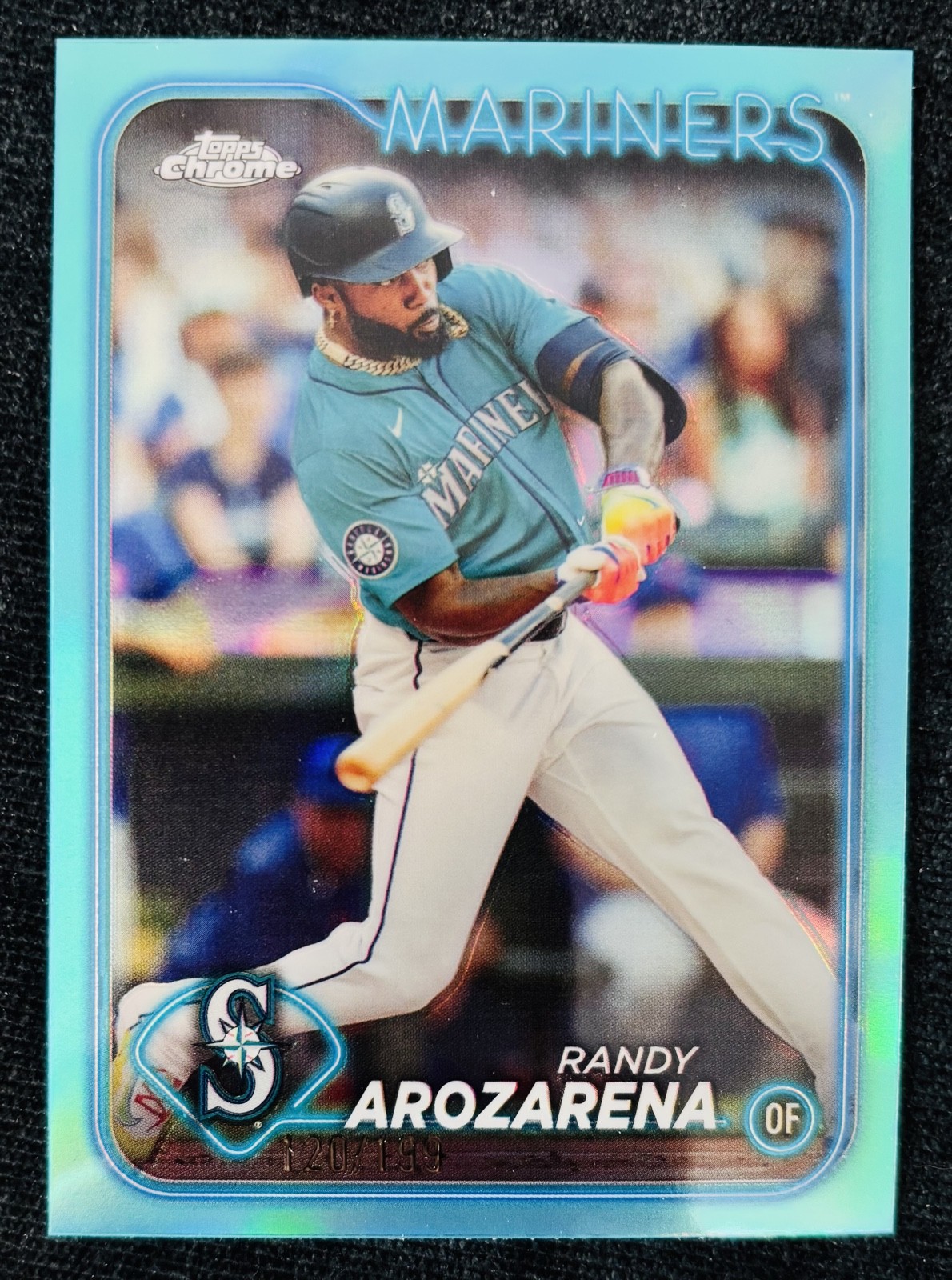 2024 Topps Chrome Update Series - Randy Arozarena #USC194 Aqua Refractor /199