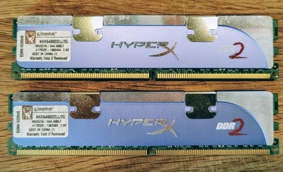 Kingston HyperX 2GB (2x2GB = 4GB) DDR2 KHX6400D2LL/2G  (RAM)