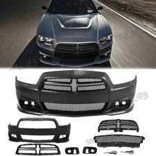 SRT8 SRT-8 HELLCAT STYLE FRONT BUMPER CONVERSION KIT FOR 11-14 DODGE CHARGER