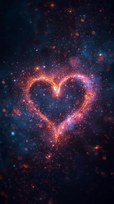 Galaxy Heart Phone Wallpaper 4K Space Love Aesthetic iPhone Background