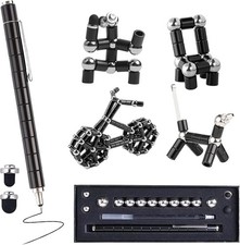 Christmas Stocking Stuffer Magnetic Fidget Pen, Pen for Small, Black