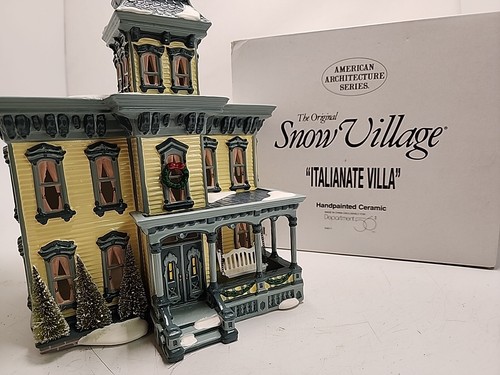 Vtg Dept 56 Original Snw Village Italianate Villa 54911 American Architecture