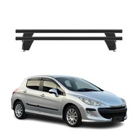 Menabo DachträGer GrundtäGer FüR Peugeot 308 2007-2013 75Kg Alu Schwarz 2 Tlg